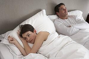 Couple With Problems Having Disagreement In Bed
