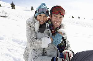 Young Couple On Winter Vacation