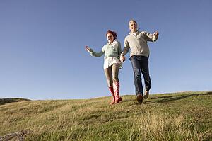 Couple in countryside