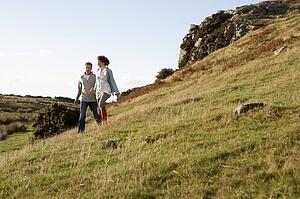 Couple in countryside