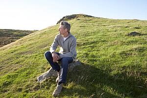 Man in countryside