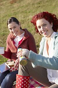 Women on country picnic