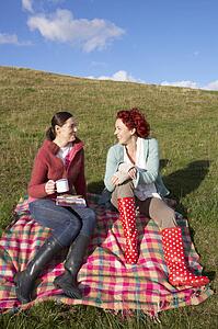 Women on country picnic