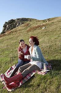 Women on country picnic