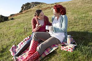 Women on country picnic