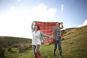 Women in countryside
