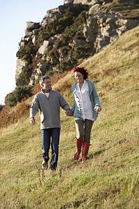 Couple in countryside