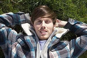 Young man in the country