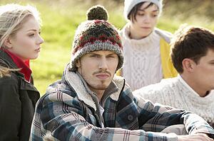 Young couples in the country