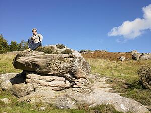 Young man in the country