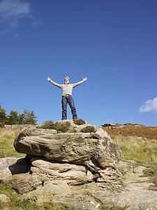 Young man in the country