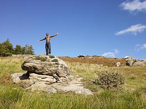 Young man in the country