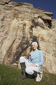 Young woman in countryside