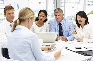 Recruitment office meeting