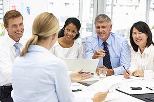 Recruitment office meeting