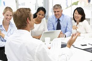 Recruitment office meeting