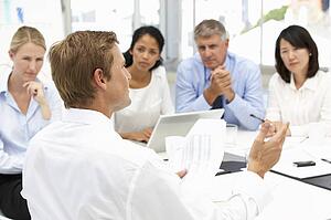 Recruitment office meeting