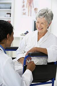 Doctor with female patient
