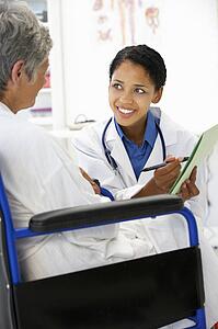 Doctor with female patient