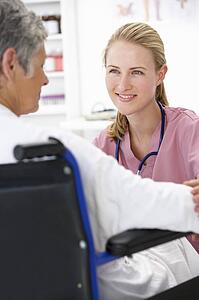 Doctor with female patient