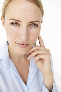 Attractive young woman smiling