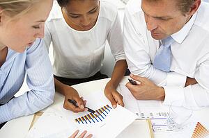 Business meeting in an office