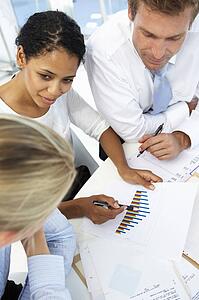 Business meeting in an office