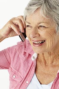 Senior woman talking on phone