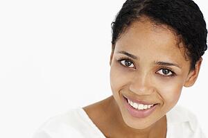 Attractive young woman smiling