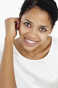Attractive young woman smiling
