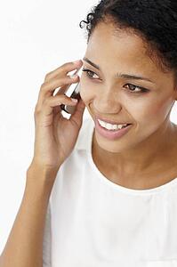 Young woman on phone