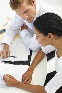 Business meeting in an office