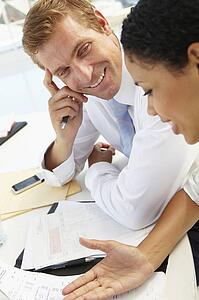 Business meeting in an office