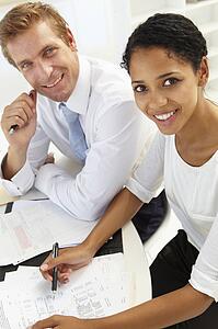 Business meeting in an office