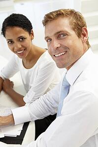 Business meeting in an office