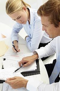 Business meeting in an office