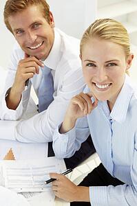 Business meeting in an office
