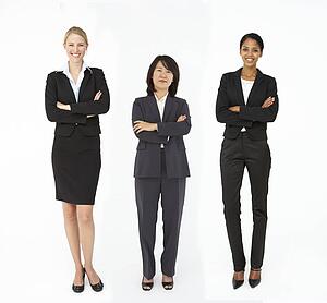Group of mixed age and race businesswomen