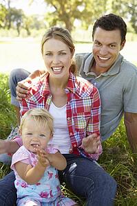 Happy family together