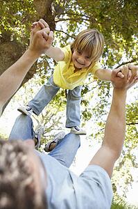Child having fun at park