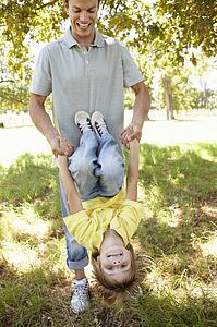 Child having fun at park