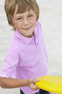 Young boy with frisbee
