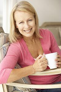 Senior woman at home