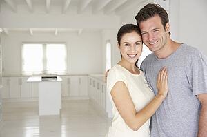 Couple in new home