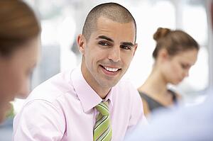 Businessman in meeting
