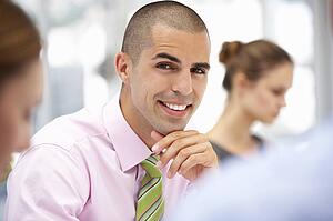 Businessman in meeting