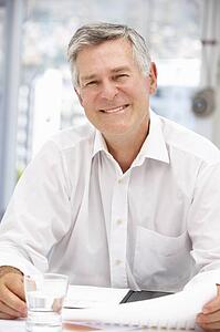 Successful senior businessman