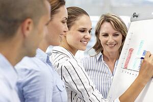Business team working together
