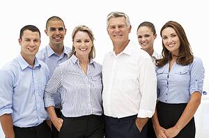 Mixed group of business people