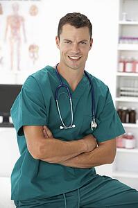 Young hospital doctor